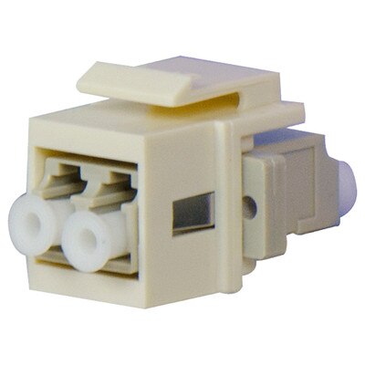 On-Q/Legrand LC Multimode Fiber Optic Keystone Snap-In Connector
